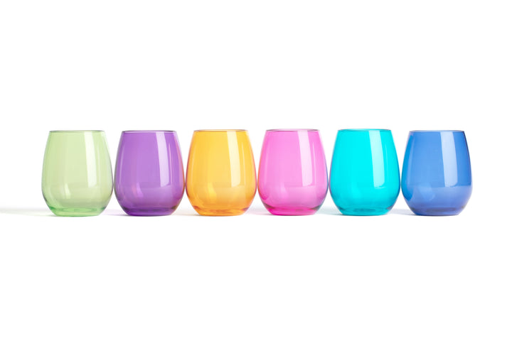 Acrylic Stemless Wine Glasses