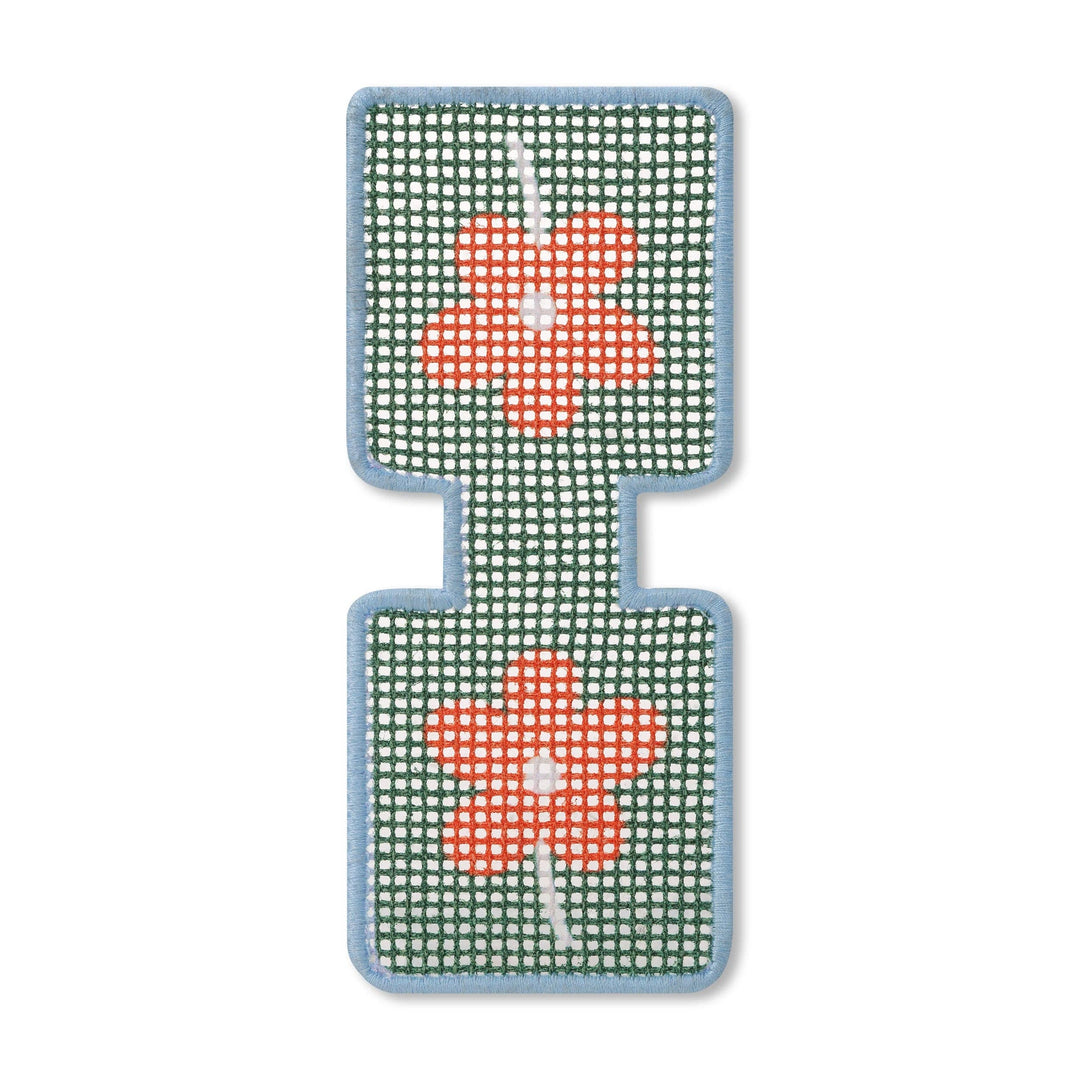 Flower Needlepoint Keychain Kit