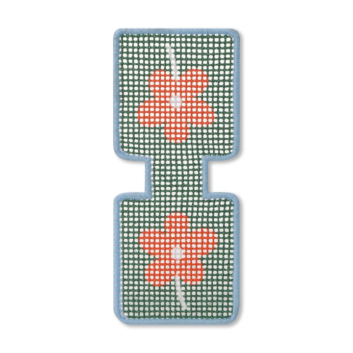 Flower Needlepoint Keychain Kit