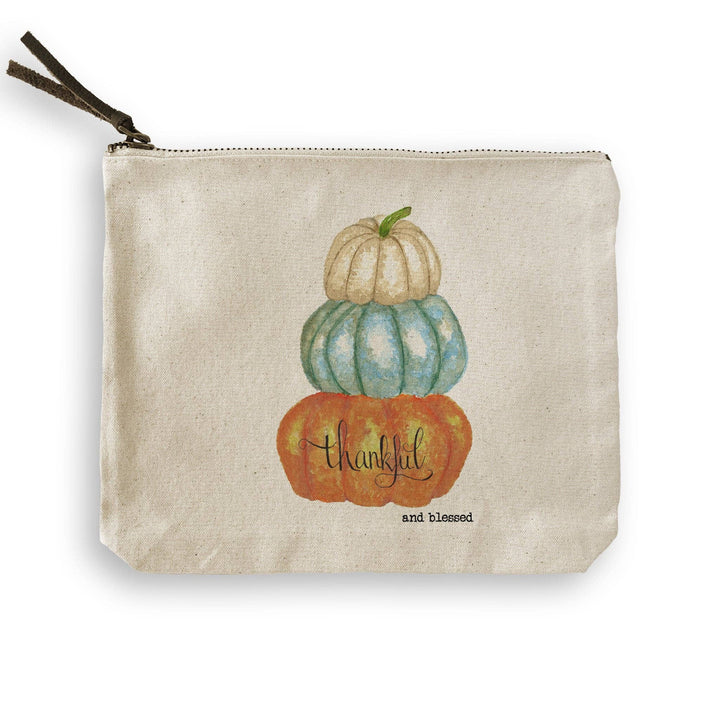 Thankful and Blessed Pumpkin Tea Towel