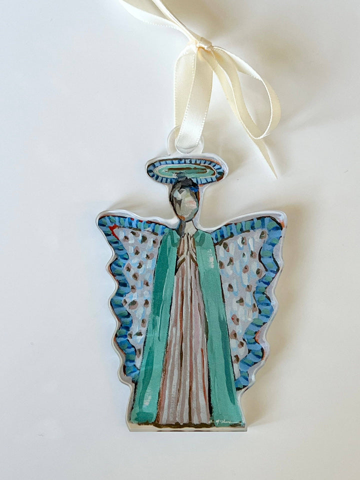 Heavenly Blue Angel Ornament