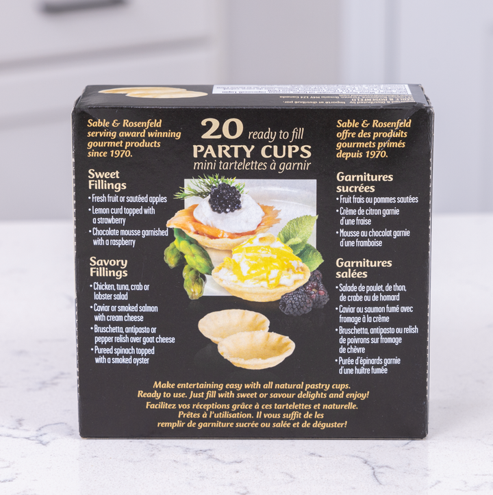 Sable &amp; Rosenfeld Party Cups | 20 cups pack