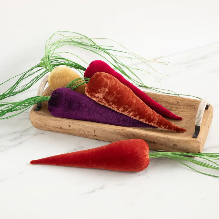 Handmade Velvet Carrots