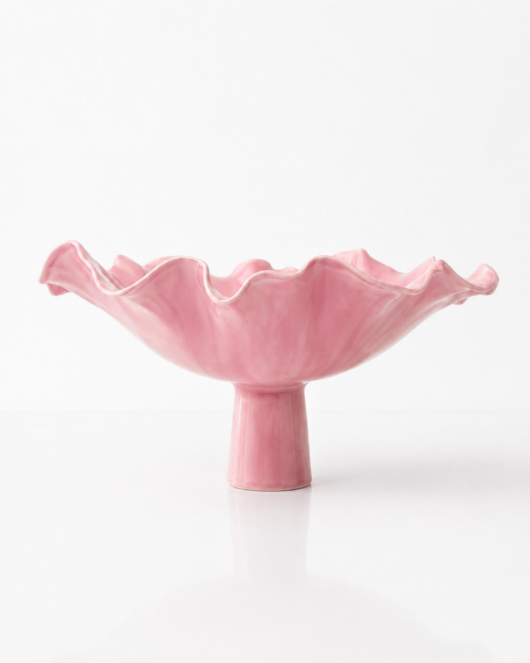 Garden Petal Pedestal Bowl | Handmade Pottery