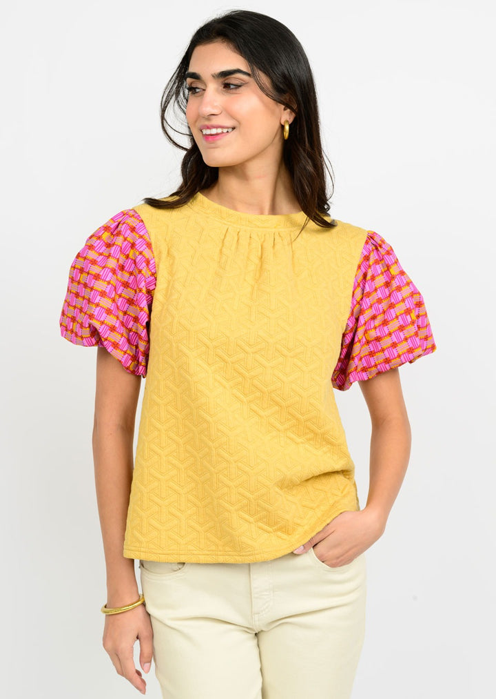 Ivy Jane Knit Puff Sleeve Top
