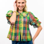 Ivy Jane Blocks of Plaid Top