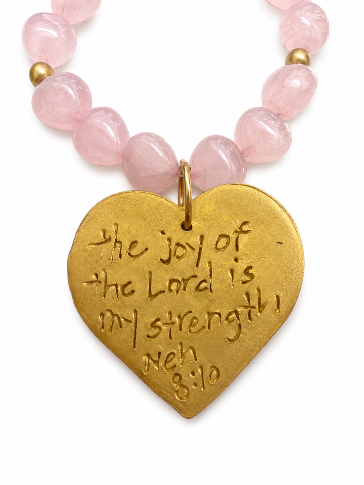 Hidden Truth Pink Jade with Heart