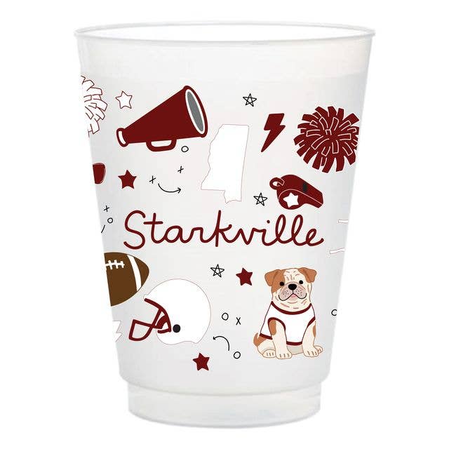 Starkville Football Game Day 16oz Stadium Cups