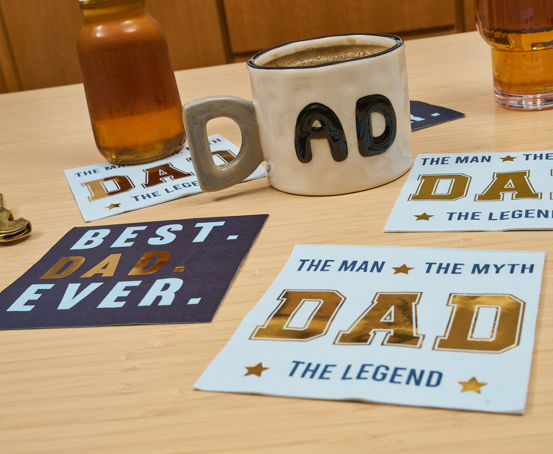 Best Dad Ever Cocktail Napkin
