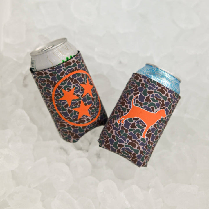 Camo Tri Star Can Cooler
