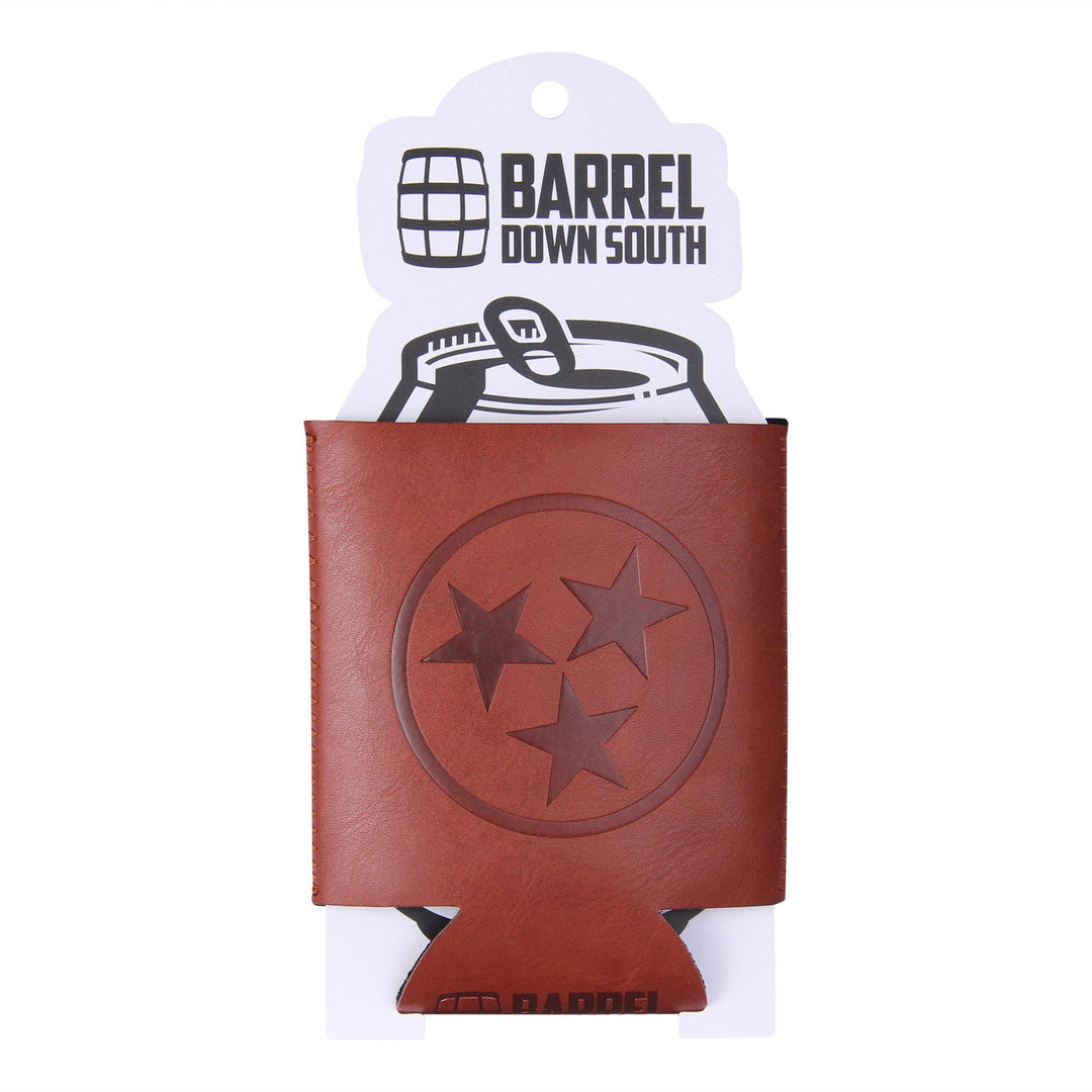 TN Tri Star Faux Leather Can Cooler