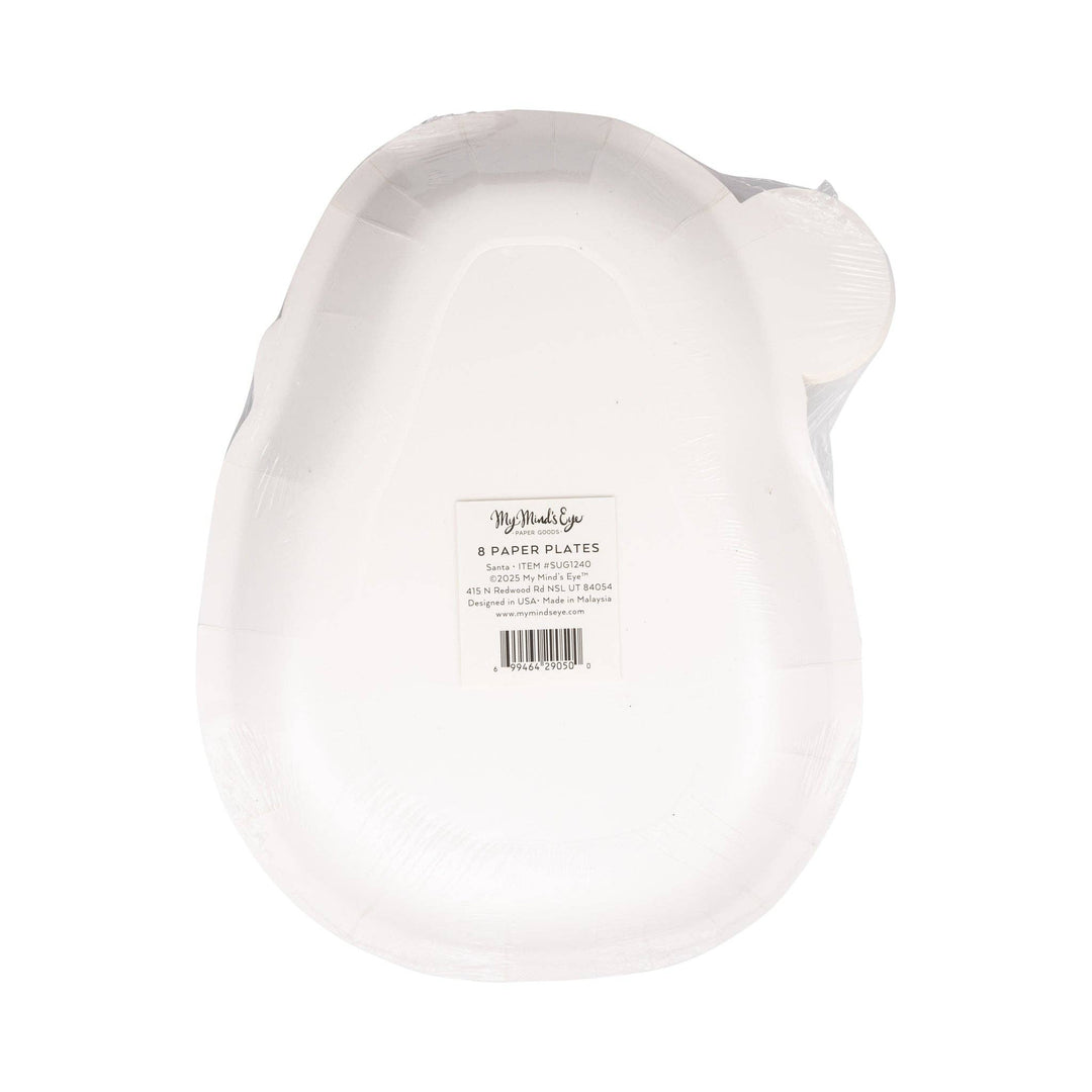 Santa Shaped Paper Plate