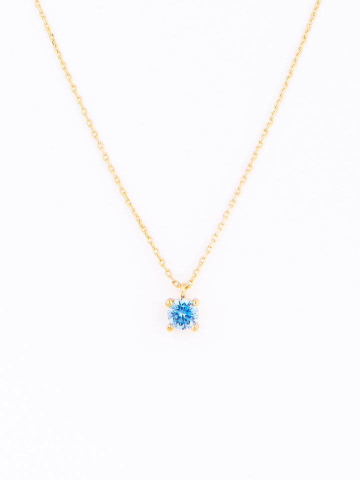 Girls Birthstone Pendant Necklaces