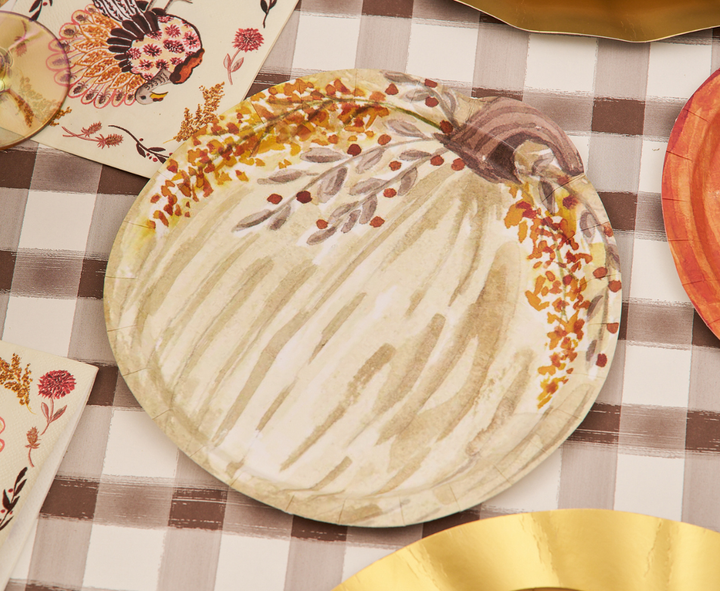 Amber Harvest Die Cut Salad Plates