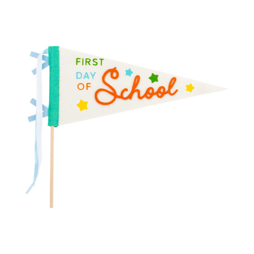 Bright First Day Felt Pennant