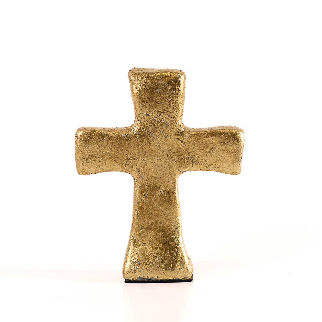 Gold Concrete Cross