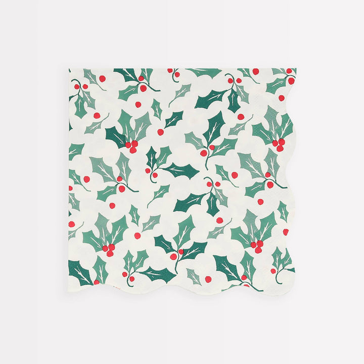 Holly Pattern Large Napkins