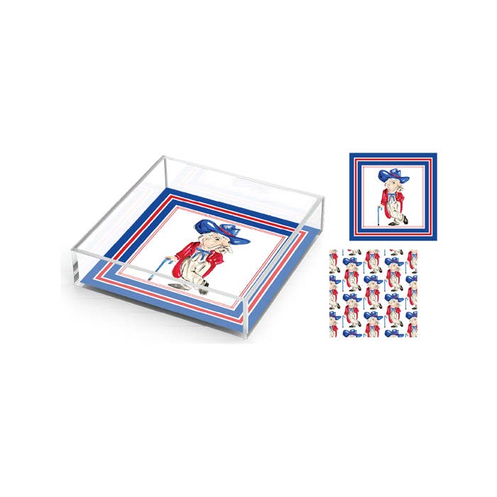Collegiate Mascot Small Acrylic Tray
