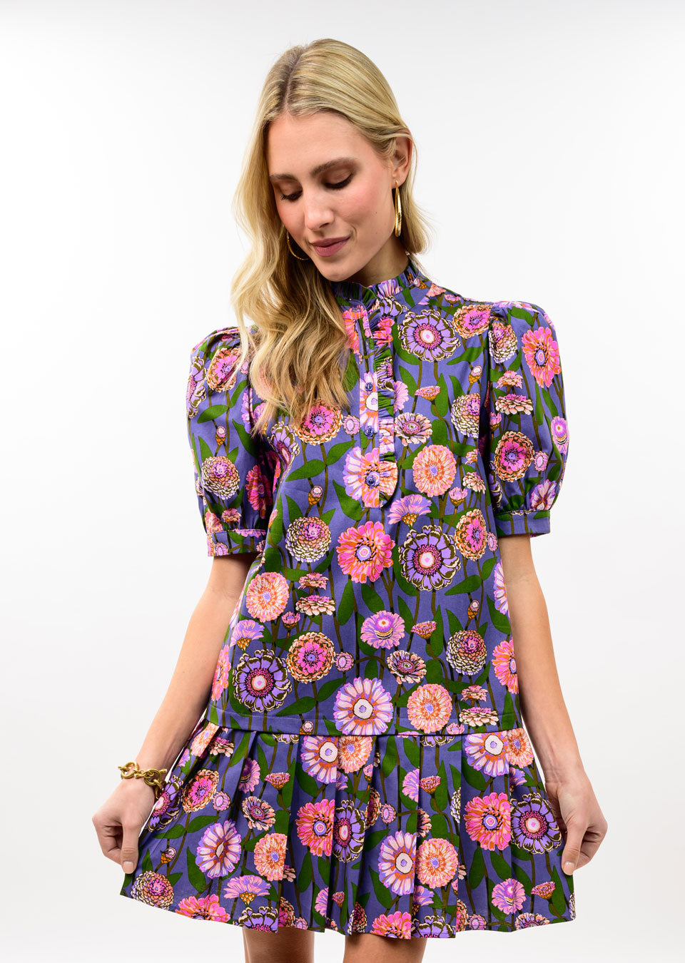 Zinnia Pleated Dress | Ivy Jane
