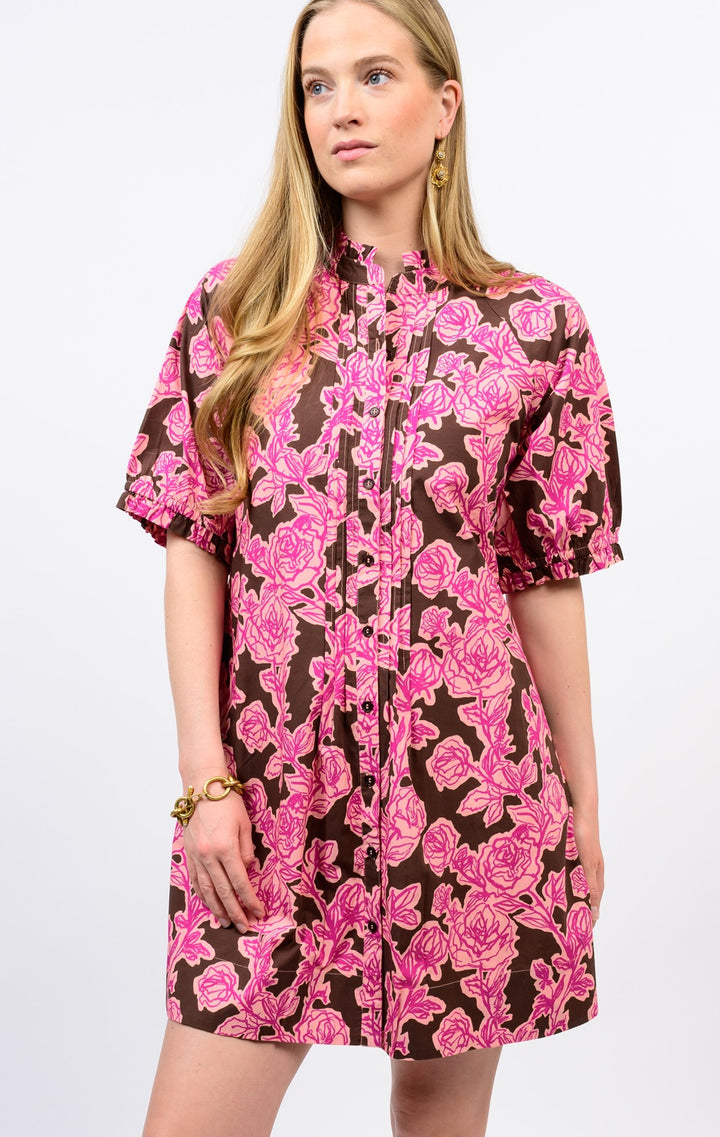 Rose Pin Tuck Dress | Ivy Jane