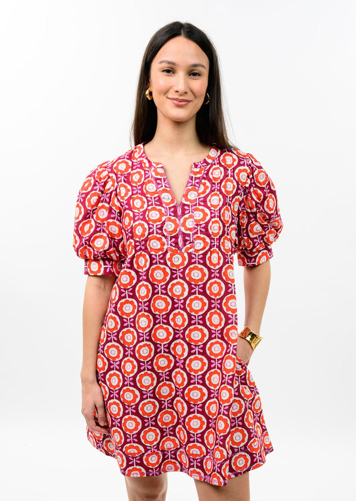 Puff Sleeve Floral Dress | Ivy Jane