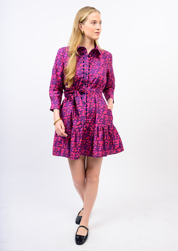 Ric Rac Trim Floral Dress | Ivy Jane