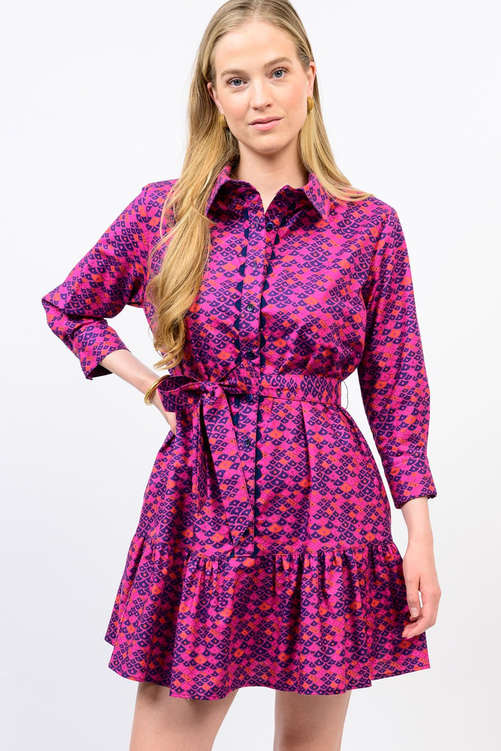 Ric Rac Trim Floral Dress | Ivy Jane