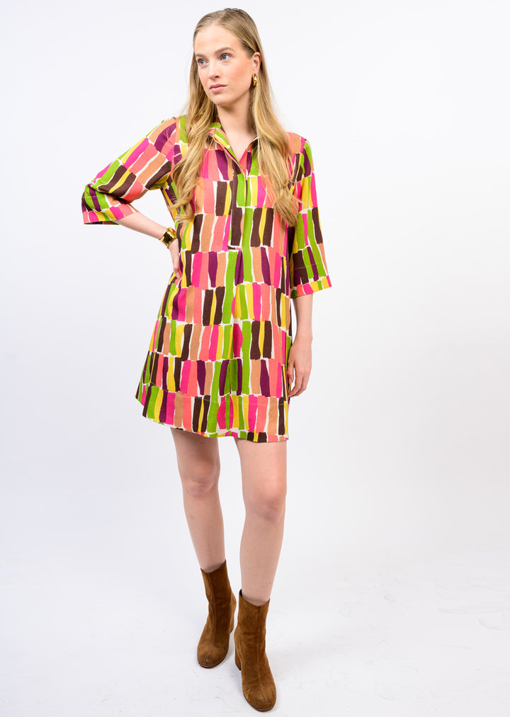 Fall Color Block Shift Dress | Ivy Jane