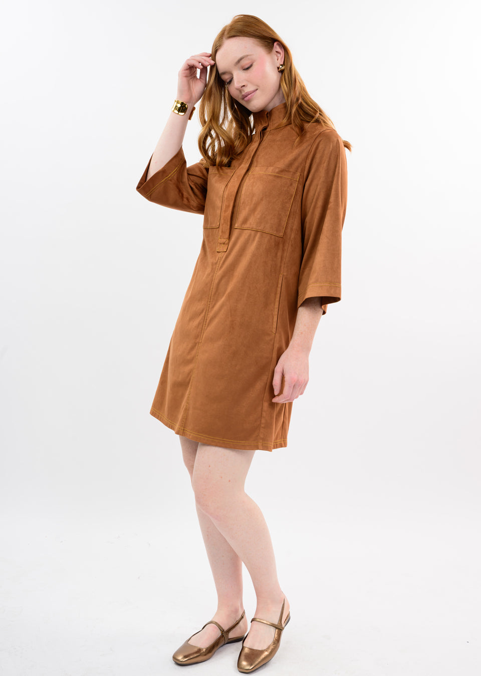 Suede Swing Dress | Ivy Jane