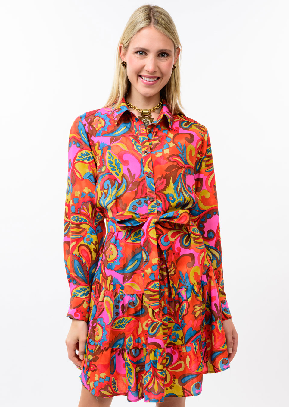 Flounce Hem Dress