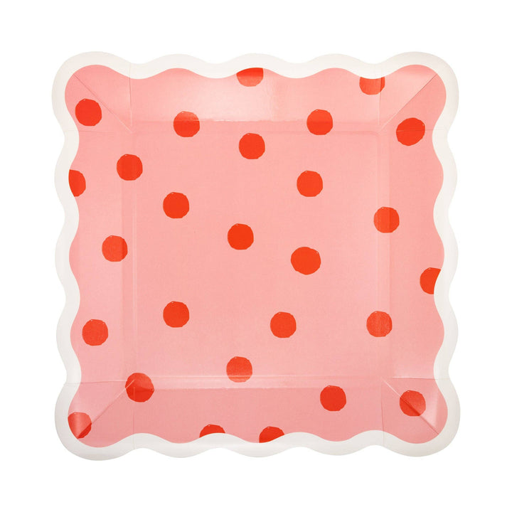 Beary Loved Stripe and Polka Plate Set