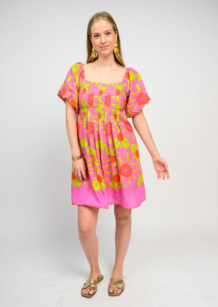 Ivy Jane Pop Flower Border Dress