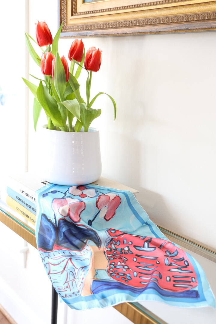 Rebel Orchid Silk Scarf | Mimi Miller