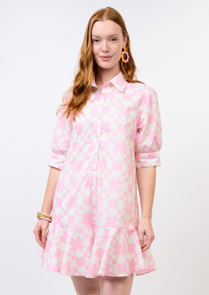 Ivy Jane Quilted Pink Dress