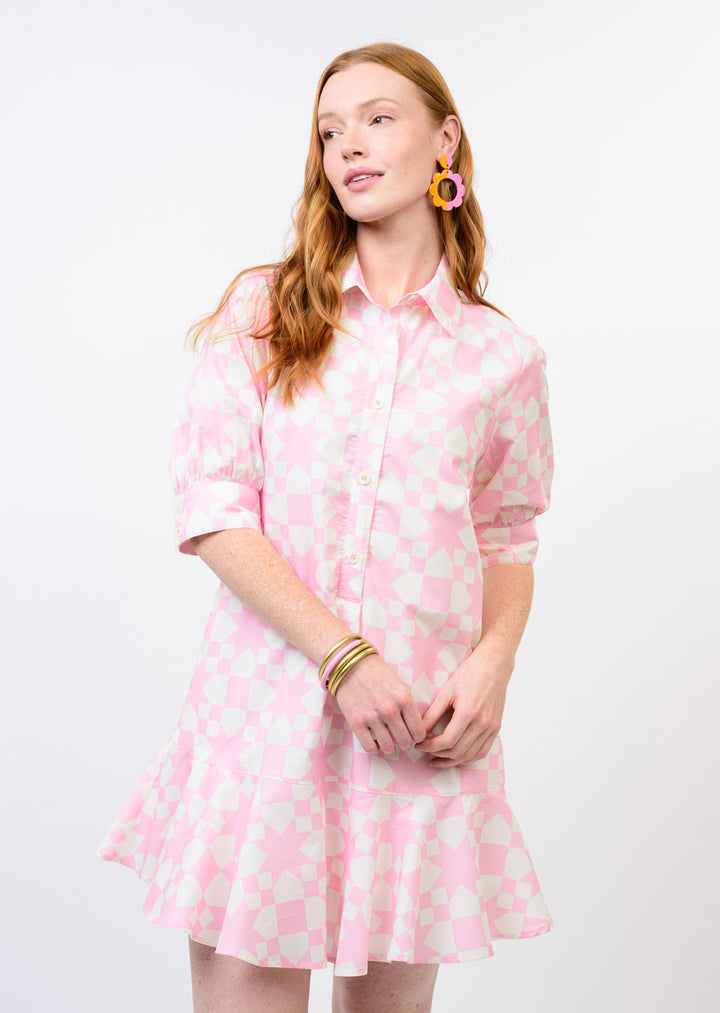 Ivy Jane Quilted Pink Dress