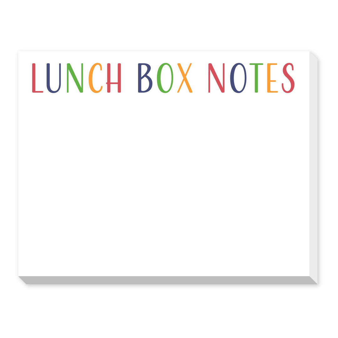 Lunch Box Notes Colorful Notepad