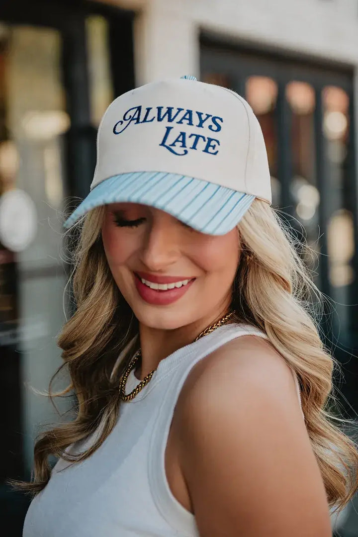 Always Late Vintage Style Trucker Hat