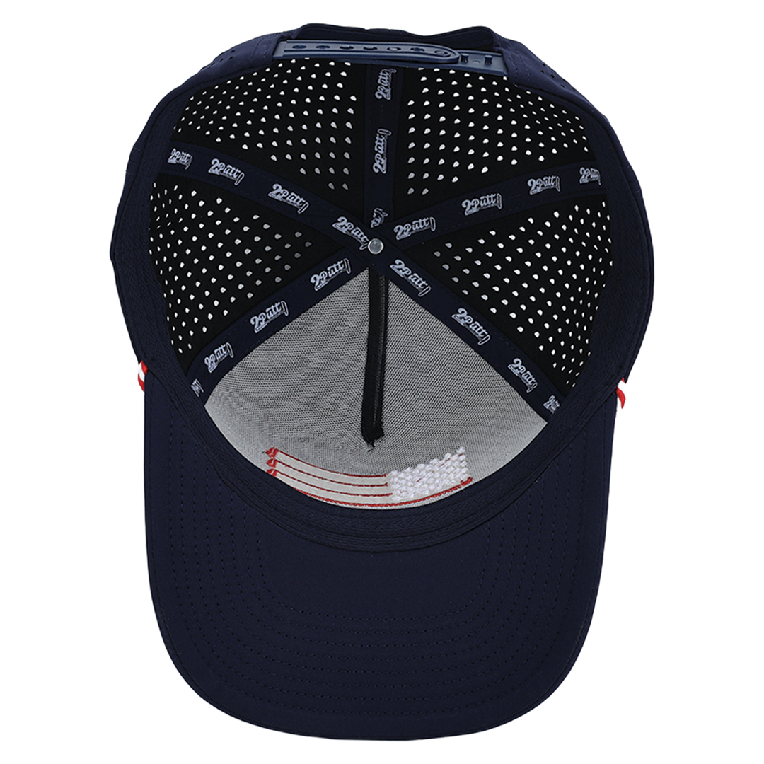 American Flag Rope Flat Bill Hat