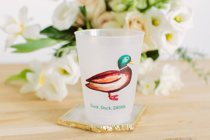 Duck Duck Drink Mallard Frosted Cups