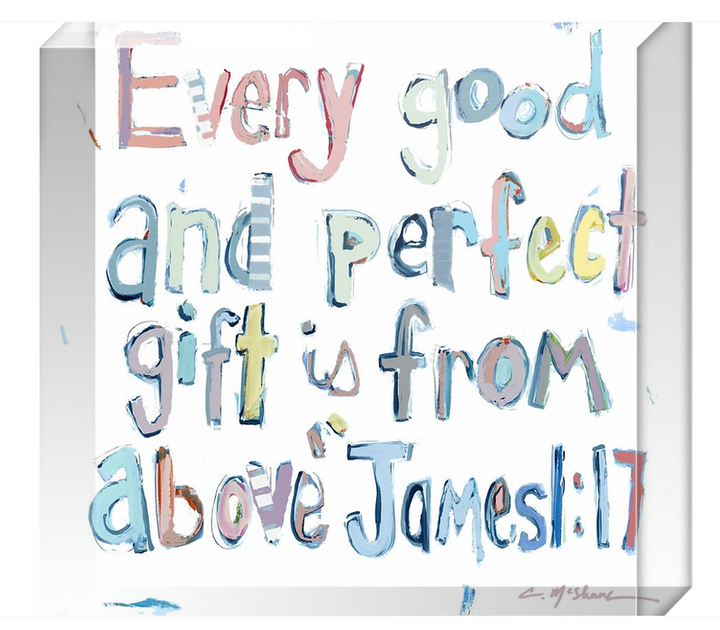 "James 1:17" Acrylic Shelf Sitter