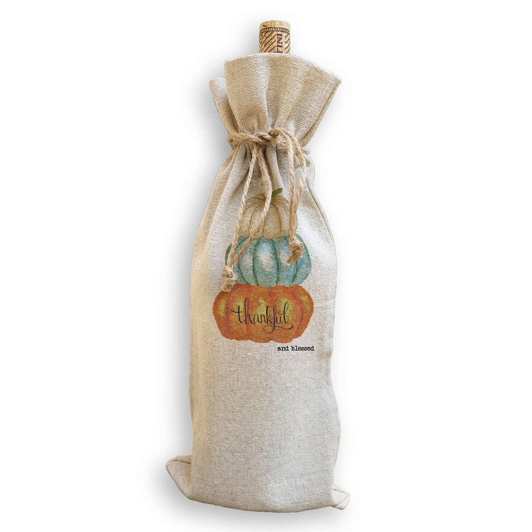 Thankful and Blessed Pumpkin Tea Towel