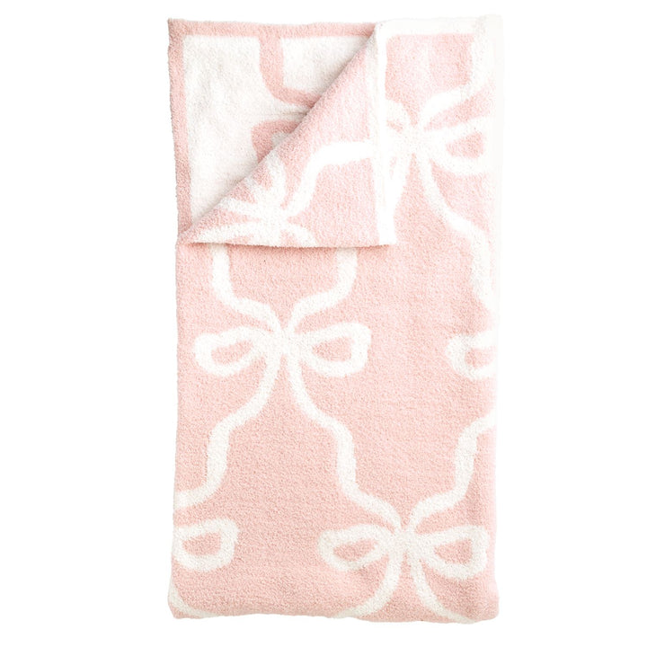 Cozy Bow Chenille Blanket