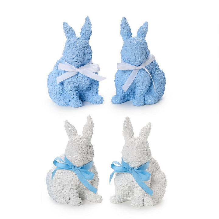 Easter Bunnies with Floral Pattern