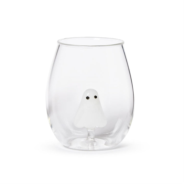 Here for the Boos Ghost Icon Stemless Wine Glass