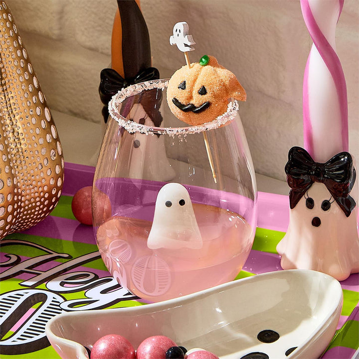 Here for the Boos Ghost Icon Stemless Wine Glass