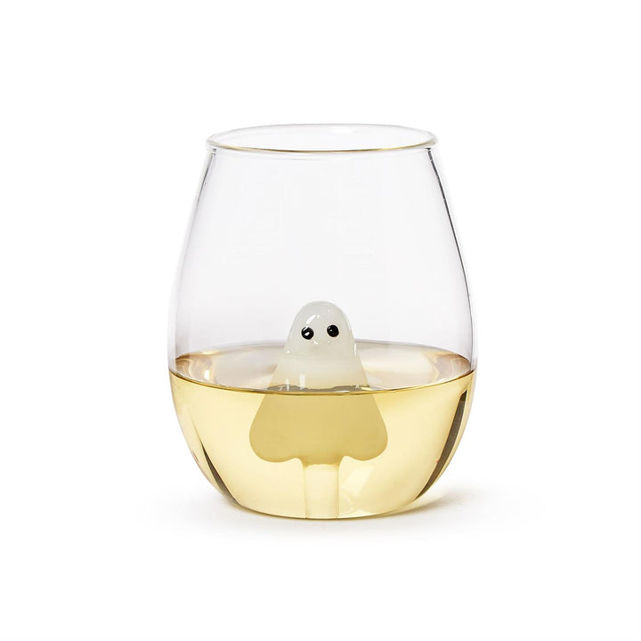 Here for the Boos Ghost Icon Stemless Wine Glass