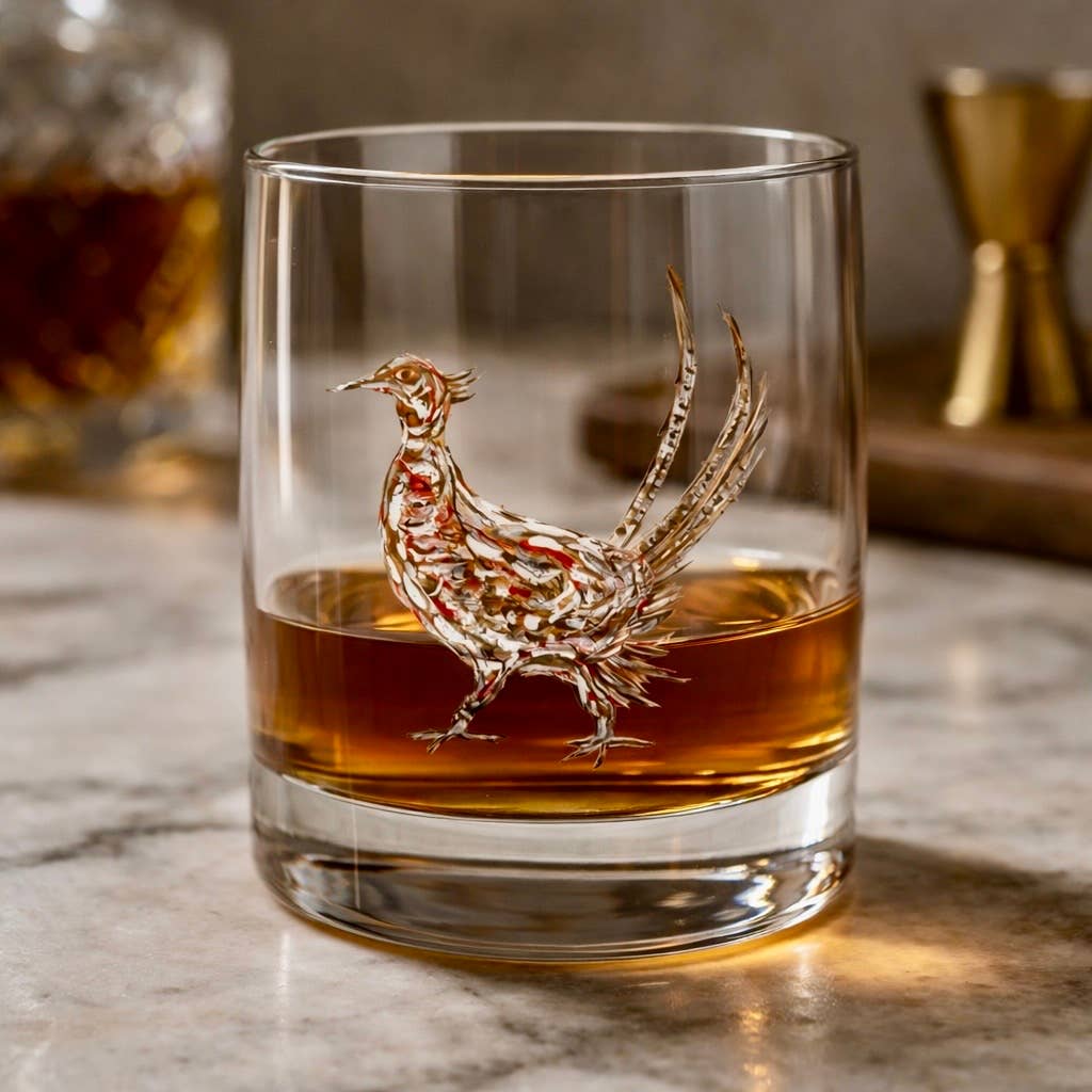 Designer Pheasant Rocks Glasses