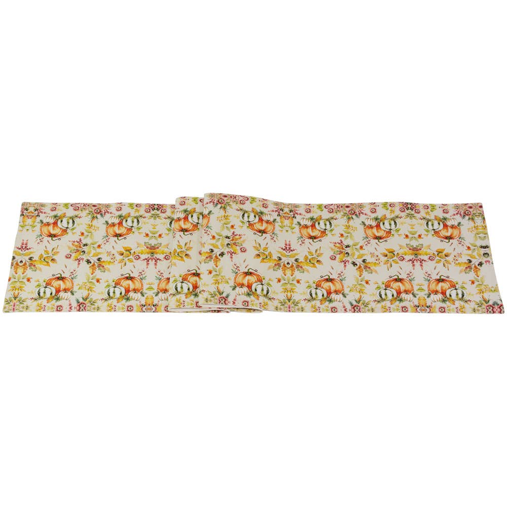 72" L Pumpkin Love Table Runner Fall