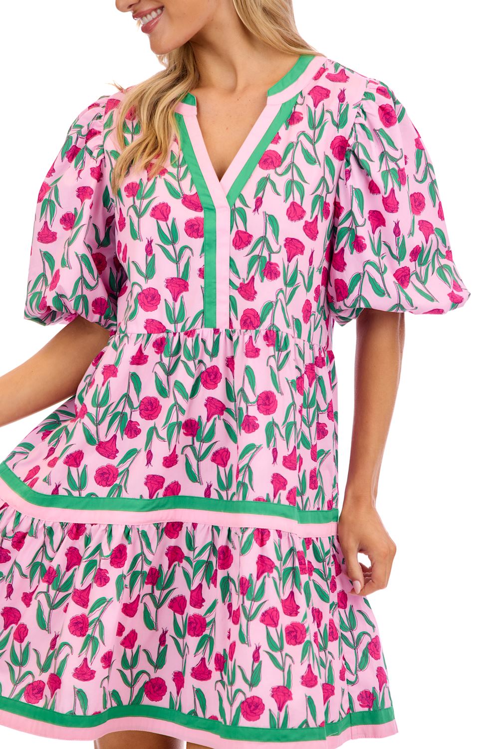 Tulip Balloon Sleeve Dress