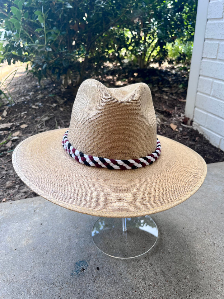 Natural Palm MS State Straw Hat